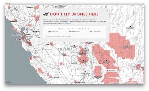 map of no fly zones.